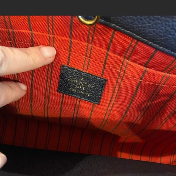 Louis Vuitton Montaigne Empreinte MM Marine Rouge - Picture 7 of 8